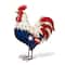Glitzhome® 21" Metal Patriotic Rooster Porch Décor